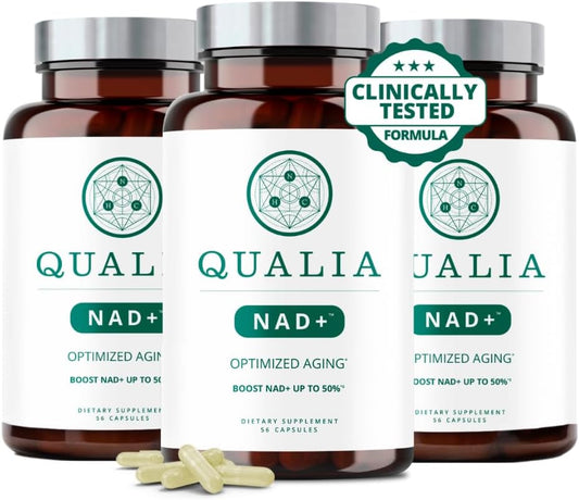 Neurohacker Collective Qualia NAD+ Supplement - Boost NAD+ Levels by 50% - Vegan Capsules (3 Month Supply)