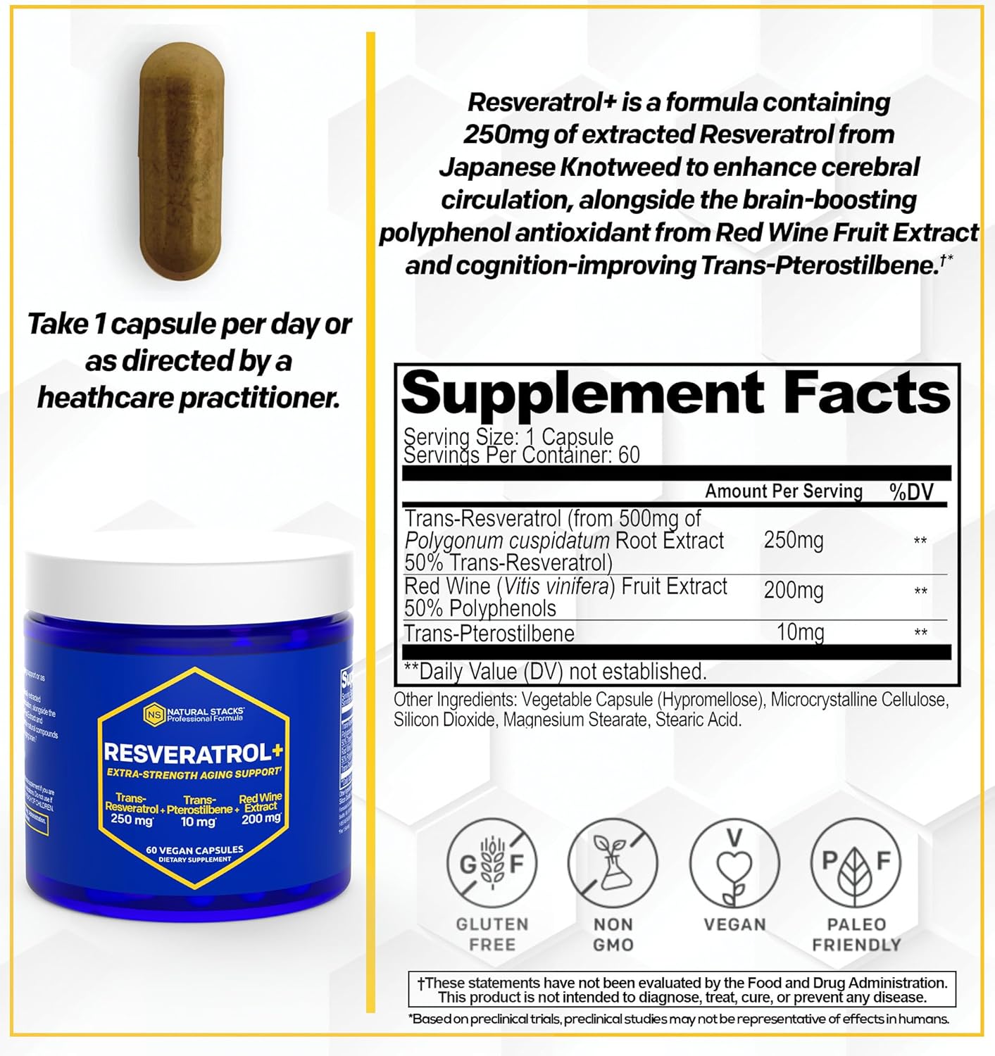 NeuroLife & Resveratrol Supplement Bundle - Promotes Longevity & Cognitive Health - 120 Capsules