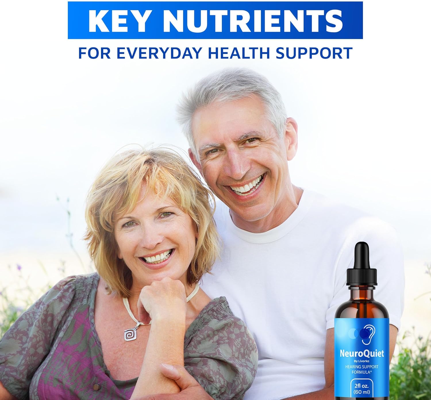 NeuroQuiet Drops (2 Pack) - Advanced Formula for Neuro Support - All Natural Liquid Supplement - 60 Day Supply