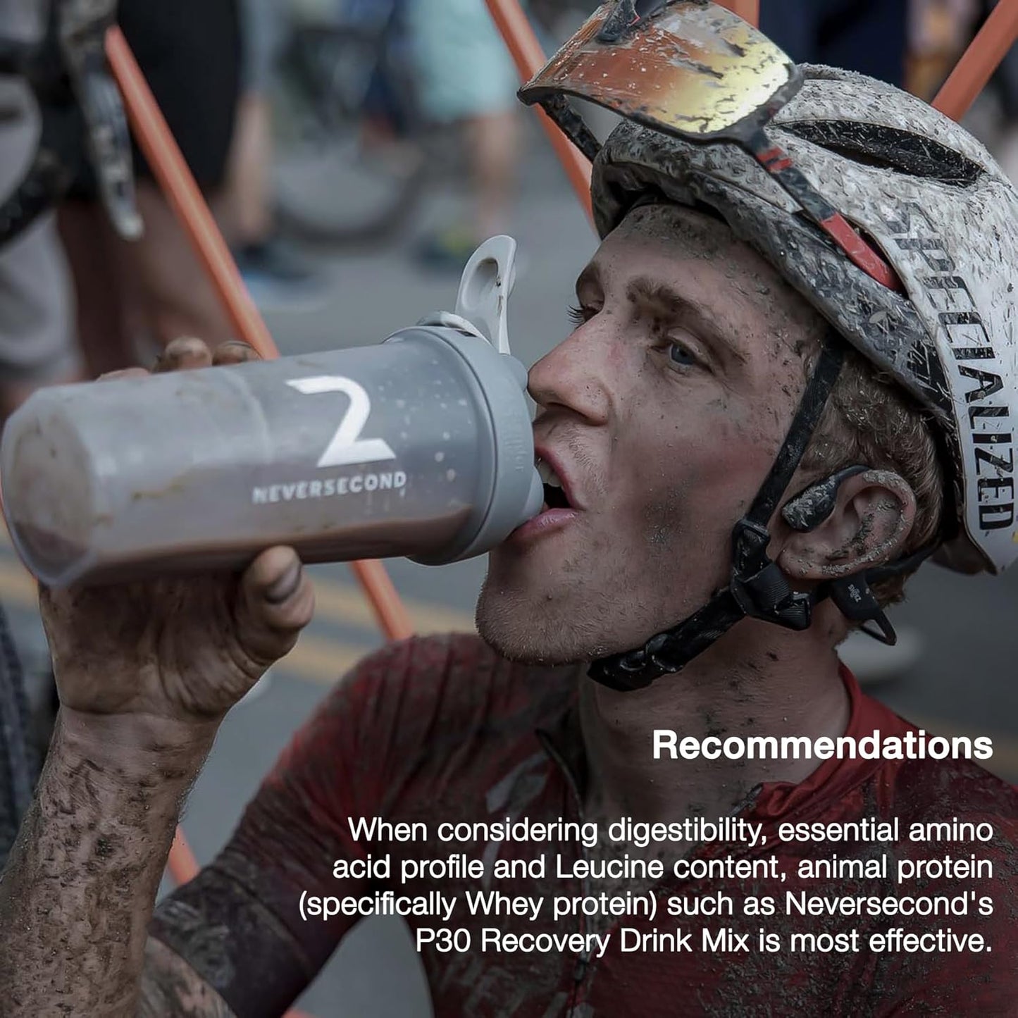NeverSecond P30 Recovery Drink Mix - High-Performance Protein & Amino Acids Blend for Marathon Recovery (600g)