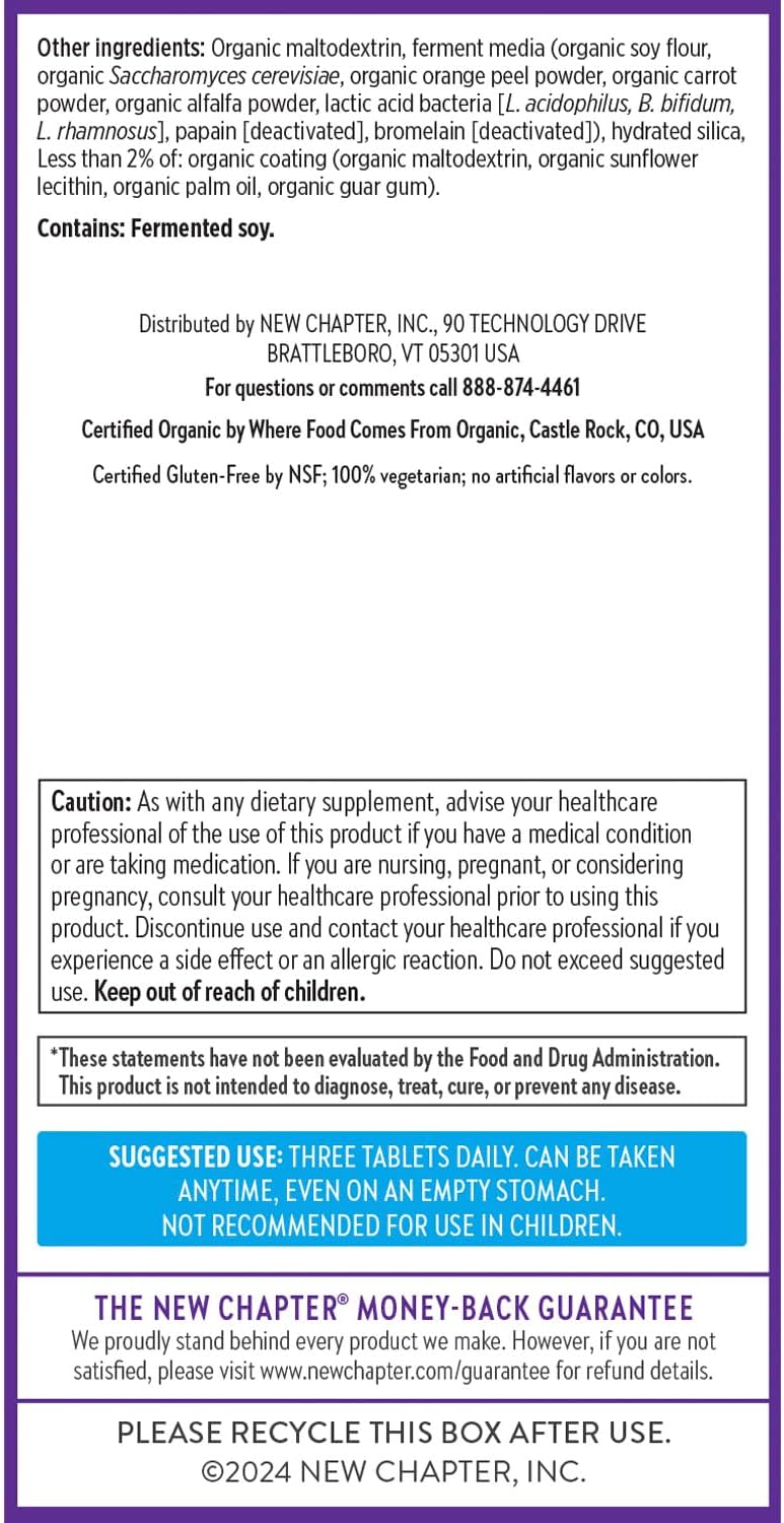 New Chapter Perfect Calm - Stress & Mood Support Multivitamin with B Vitamins - 144 Count