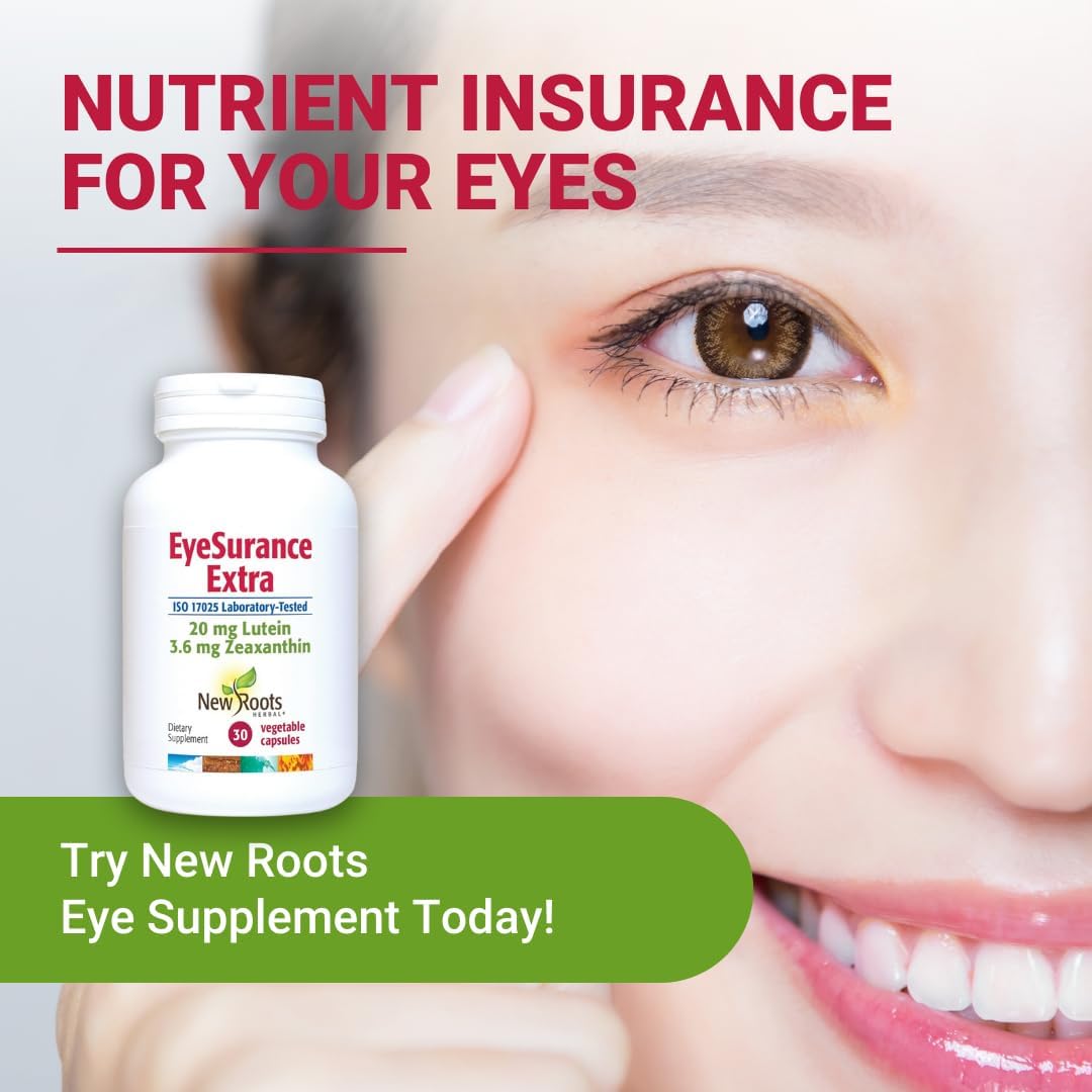 New Roots Eye Supplement with Bilberry, Lutein, Zeaxanthin & Multi-Vitamins by Naturopathic Doctors (30 Capsules)