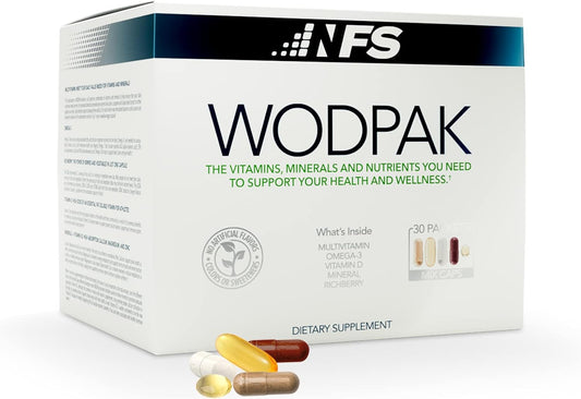 NF Sports WodPak Berry Multivitamin Soft-Gels for Men and Women - Vitamin D3, Zinc, Omega 3 - 30 Servings