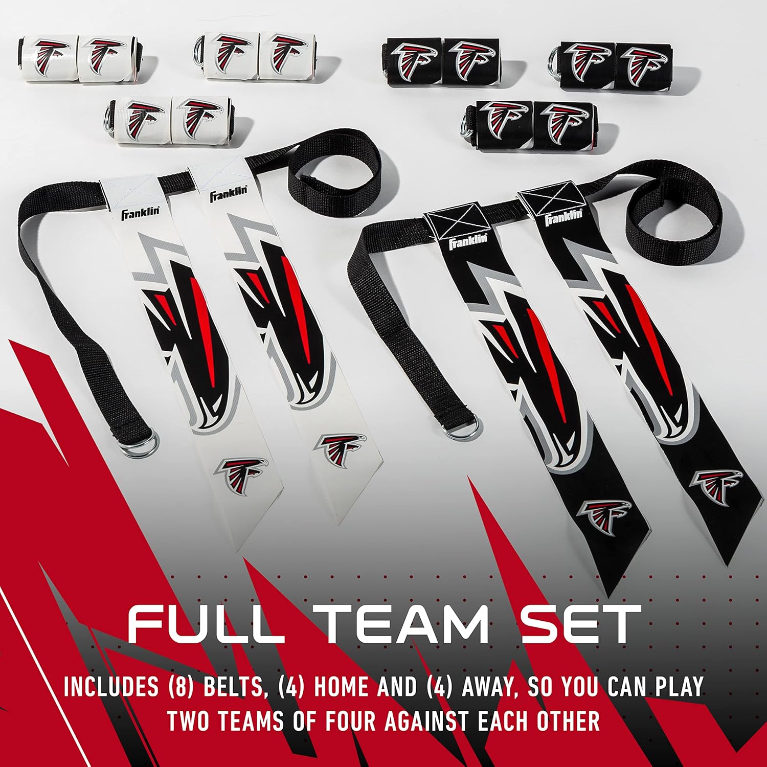 NFL Flag Football Sets - Official NFL Team Flag Belts and Flags for Kids and Adults - Premium Flag Football Gear