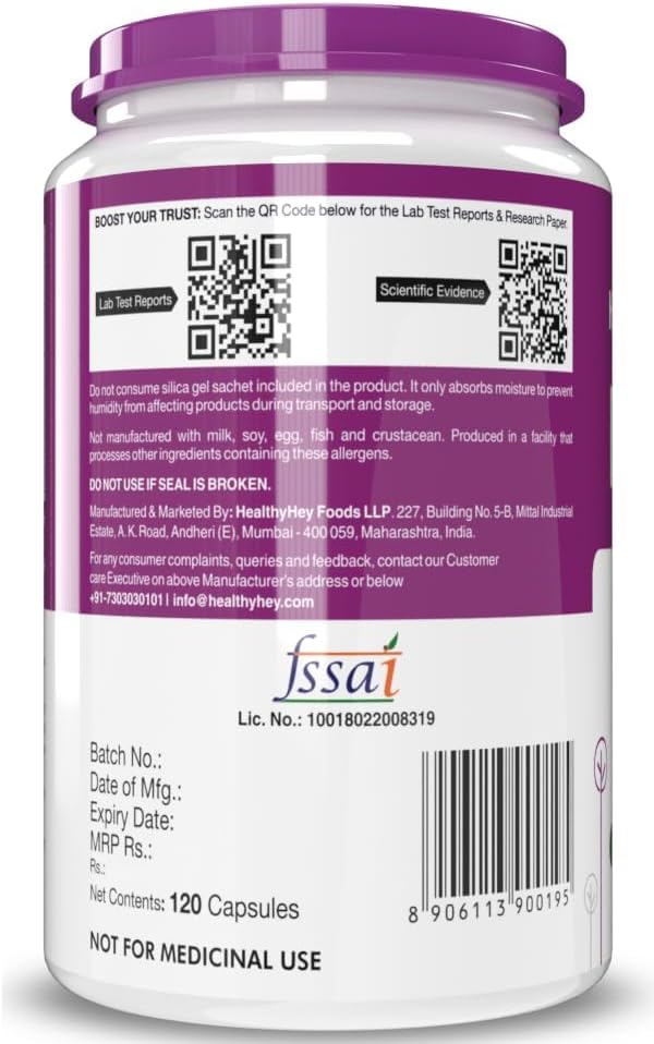 Niacin Vitamin B3 Supplement 120 Vegetarian Capsules - High Quality & Affordable