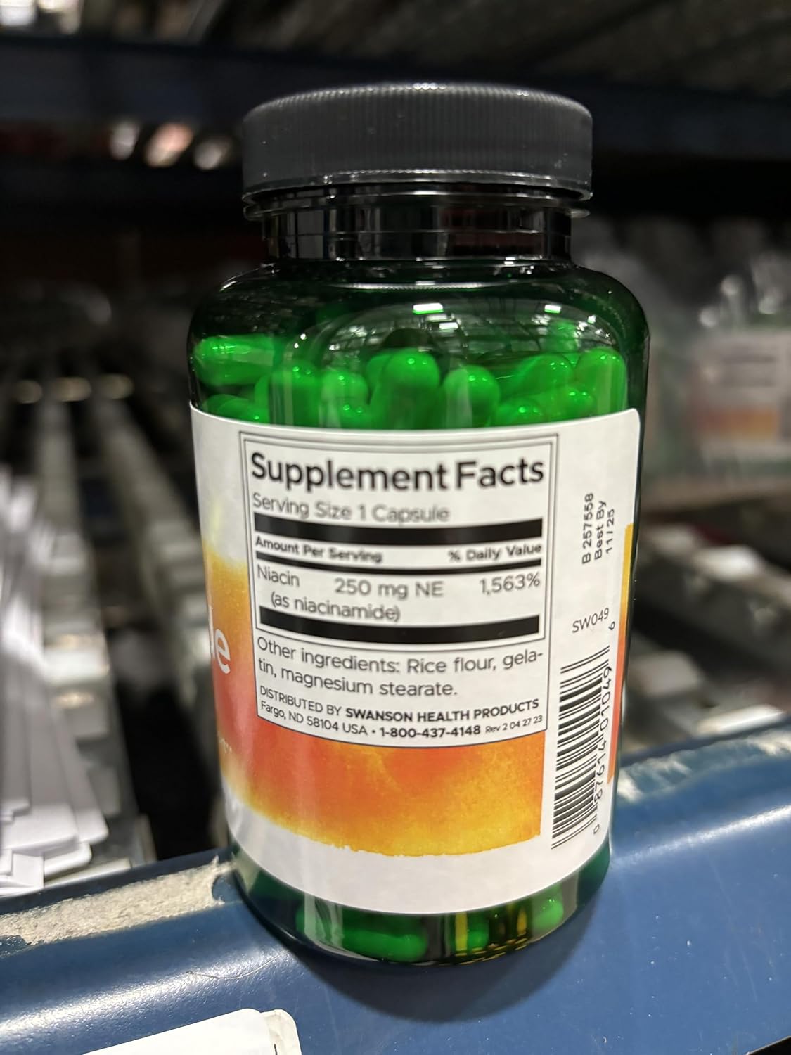 Niacinamide Vitamin B3 Supplement for Heart Health & Joint Function - 500 Capsules, 250mg - Energy Support - 2 Pack