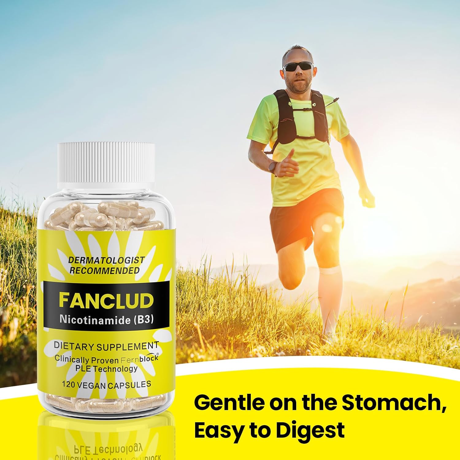 Nicotinamide B3 Supplement 500 mg - 120 Capsules for Overall Health and Wellness