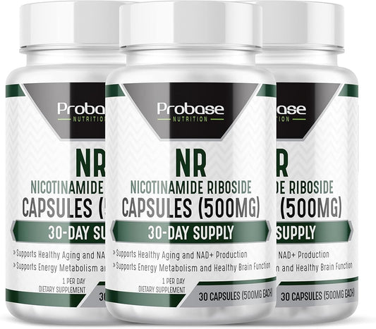 Nicotinamide Riboside Capsules - Anti-Aging Supplement for Vitality (3 Pack)