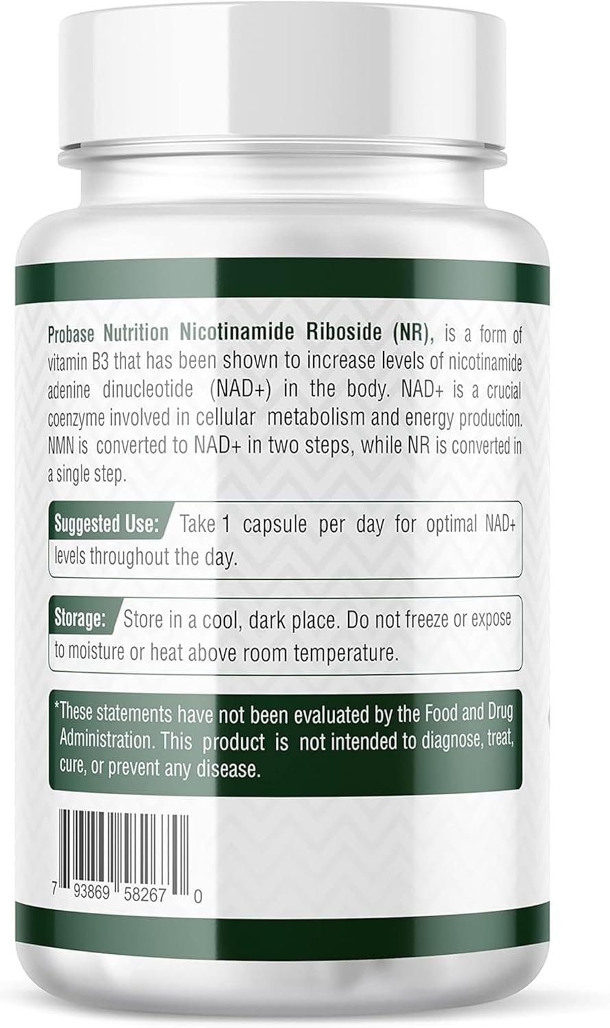 Nicotinamide Riboside Capsules - Anti-Aging Supplement for Vitality (3 Pack)