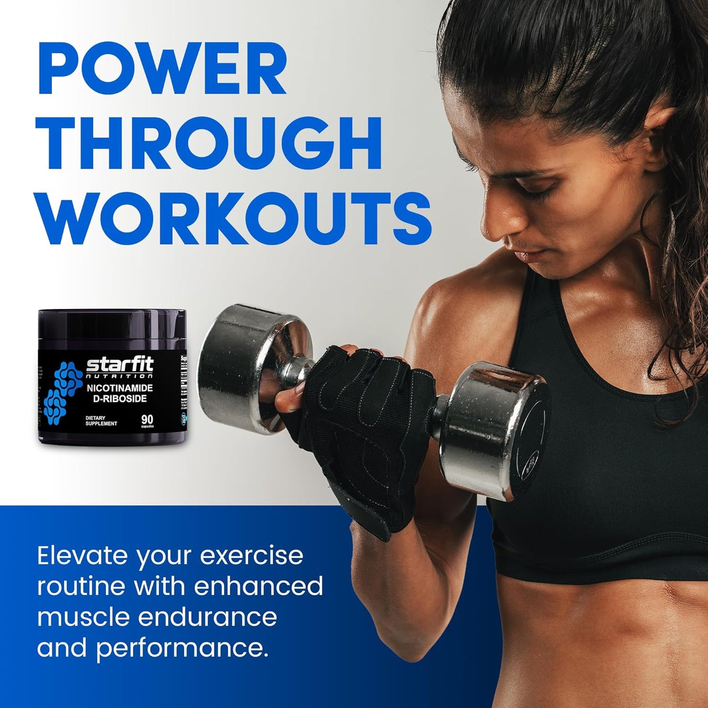 Nicotinamide Riboside Supplement for Boosting NAD+ Levels, Energy, Focus, and Metabolism Support