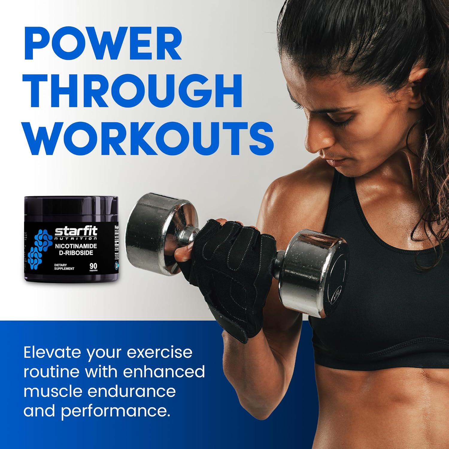 Nicotinamide Riboside Supplement for Boosting NAD+ Levels, Energy, Focus, and Metabolism Support