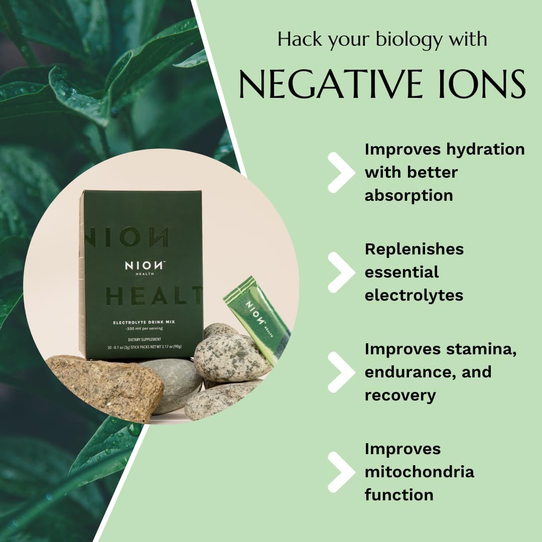 NION Health Electrolyte Powder Packets - Sugar-Free Hydration Support for Intermittent Fasting & Energy Boost