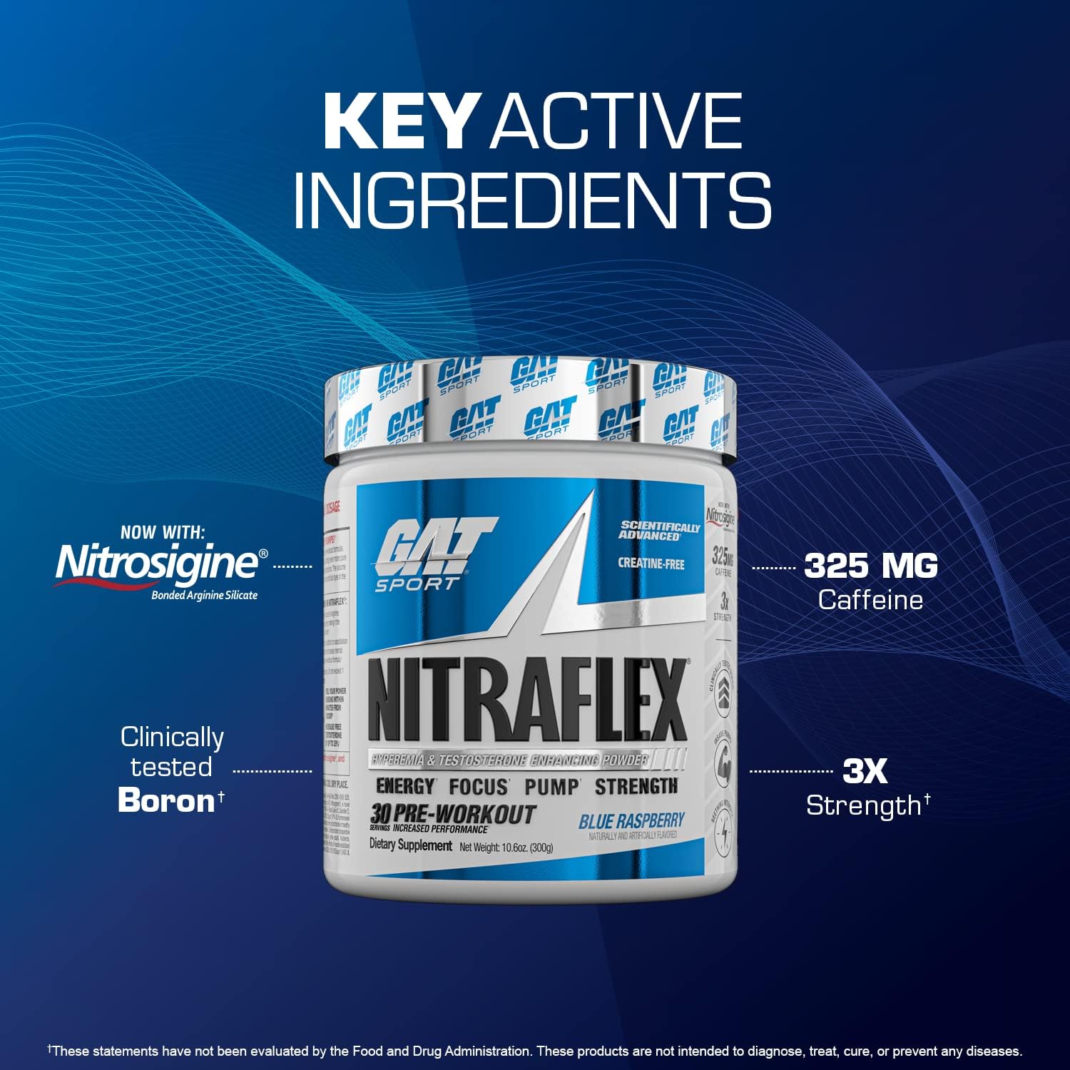 Nitraflex Advanced Pre-Workout Powder - Fruit Punch Flavor, Enhances Blood Flow, Increases Strength and Energy, Enhances Workout Performance, Creatine-Free - 30 Servings