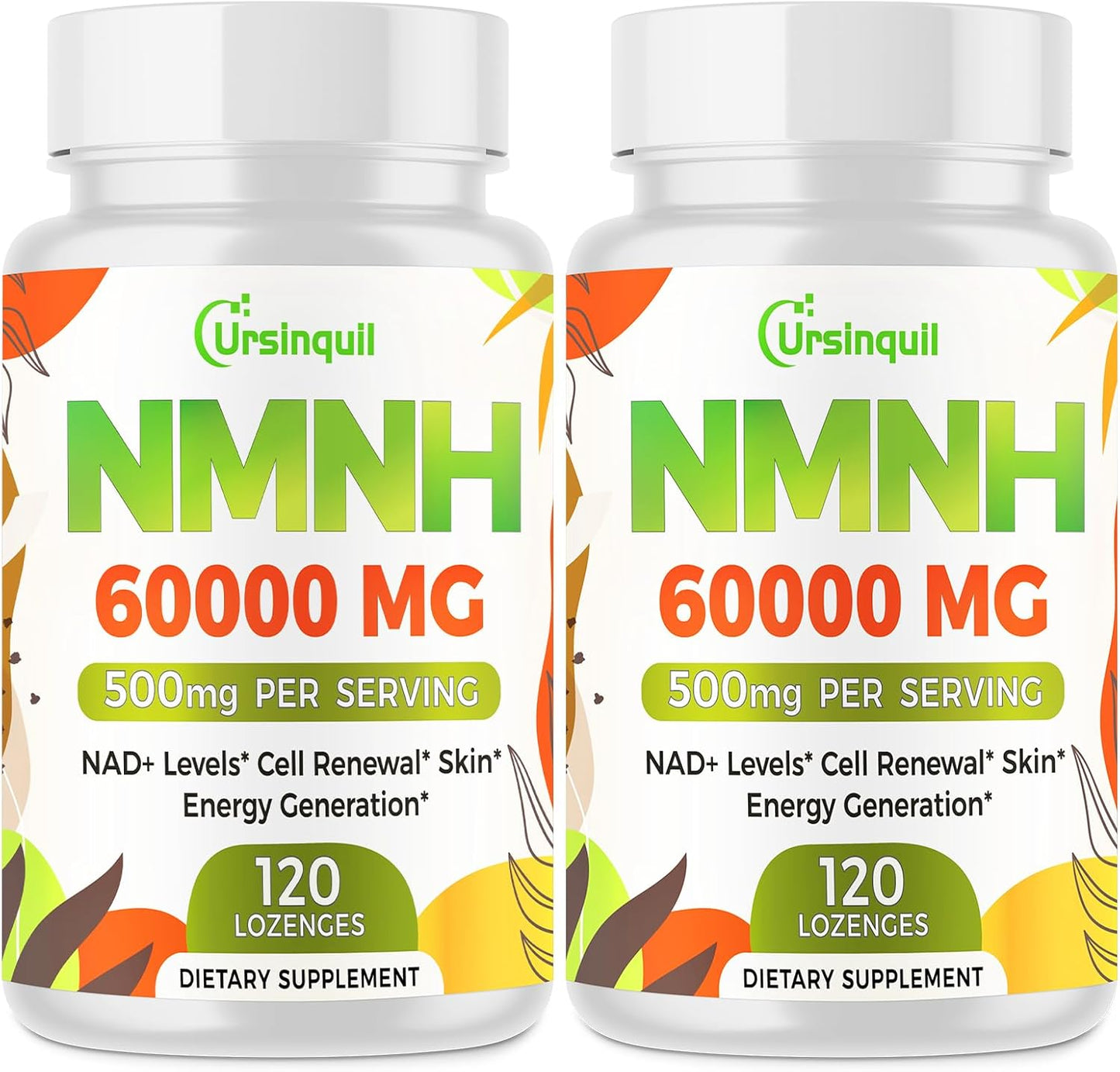 NMNH 500mg Sublingual NAD Supplement for Anti-Aging, Energy, Immunity - 240 Servings