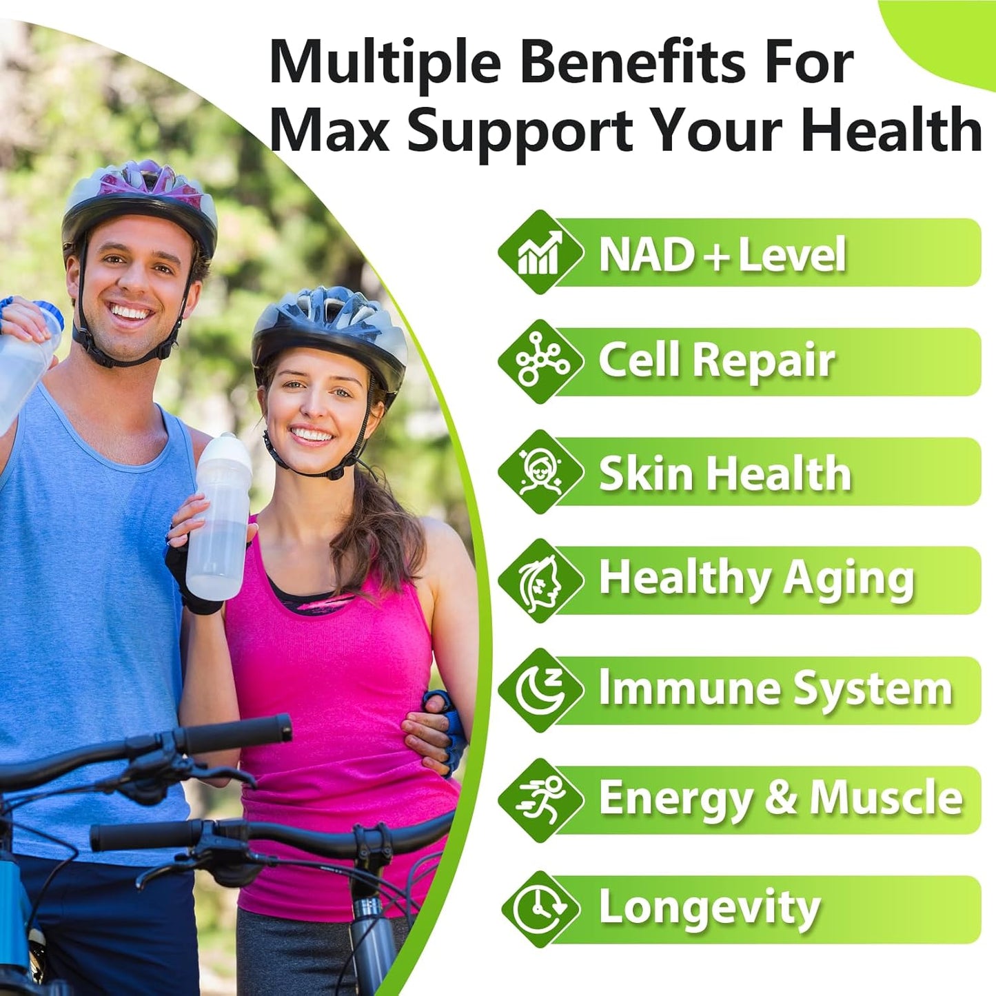 NMNH 500mg Sublingual NAD Supplement for Anti-Aging, Energy, Immunity - 240 Servings