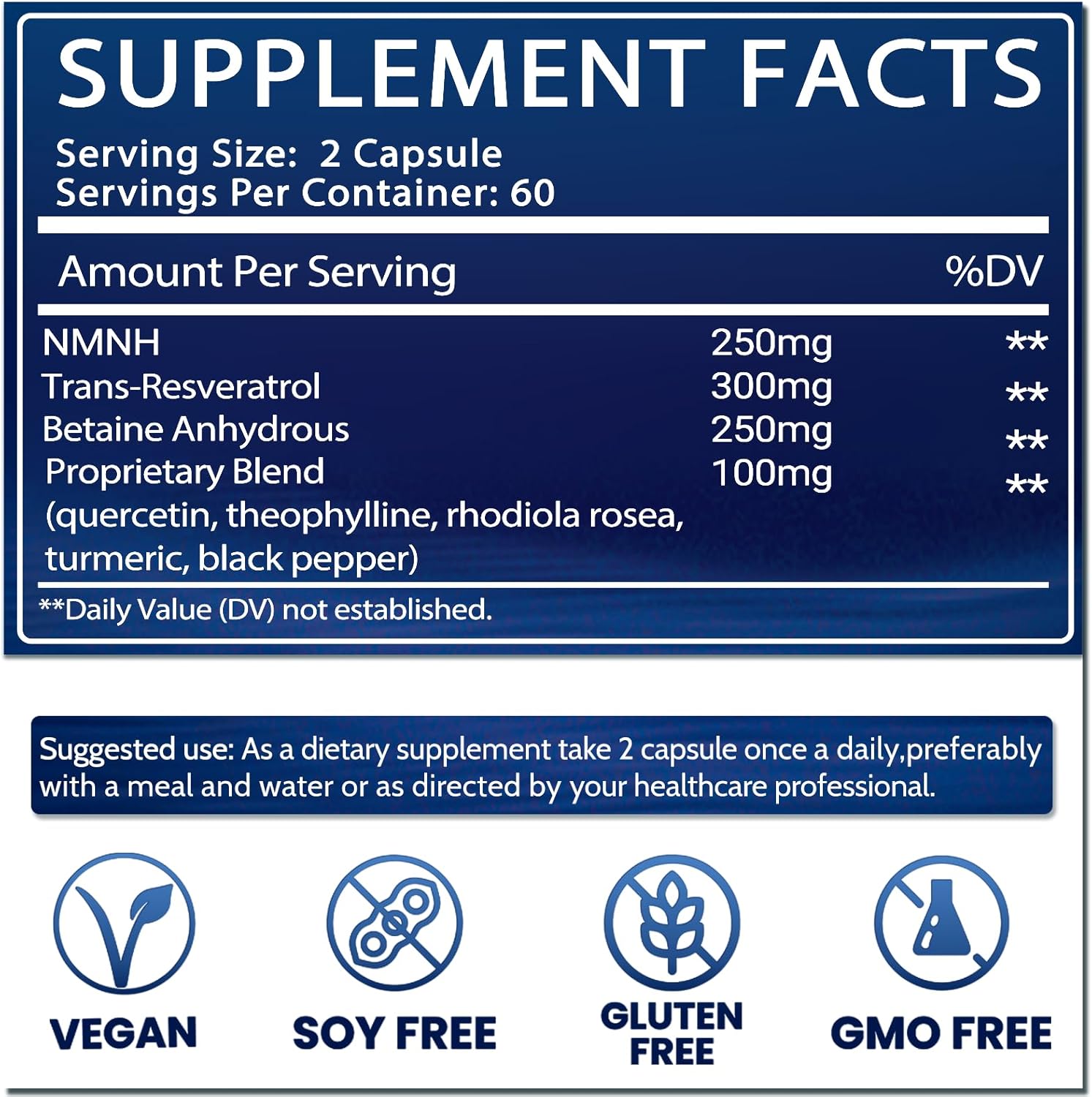 NMNH Liposomal Supplement for Women: Supports NAD+ and Anti-Aging - 120 Capsules