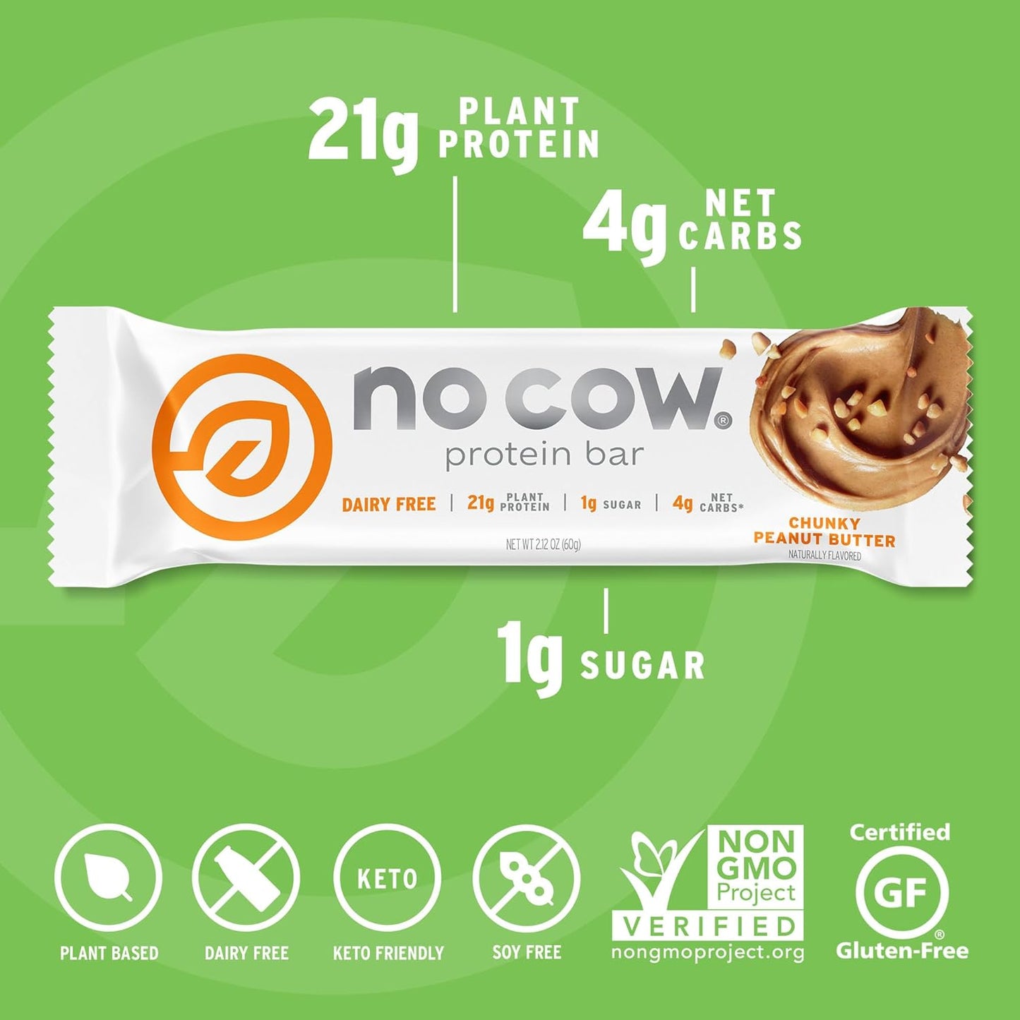 No Cow Protein Bars Sampler Pack - 20g Vegan Protein, High Fiber, Low Sugar, Keto & Gluten Free (12 Bars)
