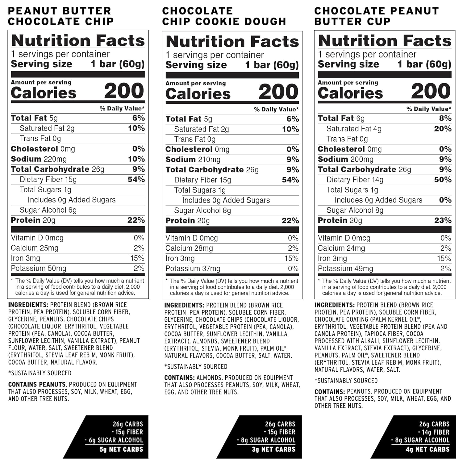 No Cow Protein Bars Sampler Pack - 20g Vegan Protein, High Fiber, Low Sugar, Keto & Gluten Free (12 Bars)