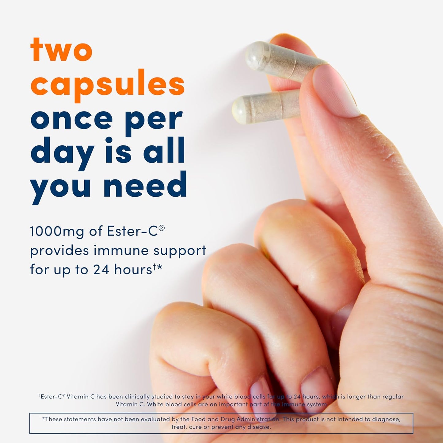 Non-Acidic Vitamin C Capsules with Citrus Bioflavonoids - Gentle on Stomach, Non-GMO, 500mg, 240 Count - 120 Servings