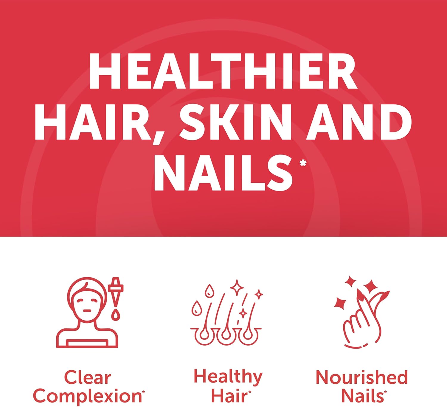 Non-GMO Anti Aging Collagen & Biotin Gummies Bundle for Hair, Skin, & Youth - Men & Women - 30 Days