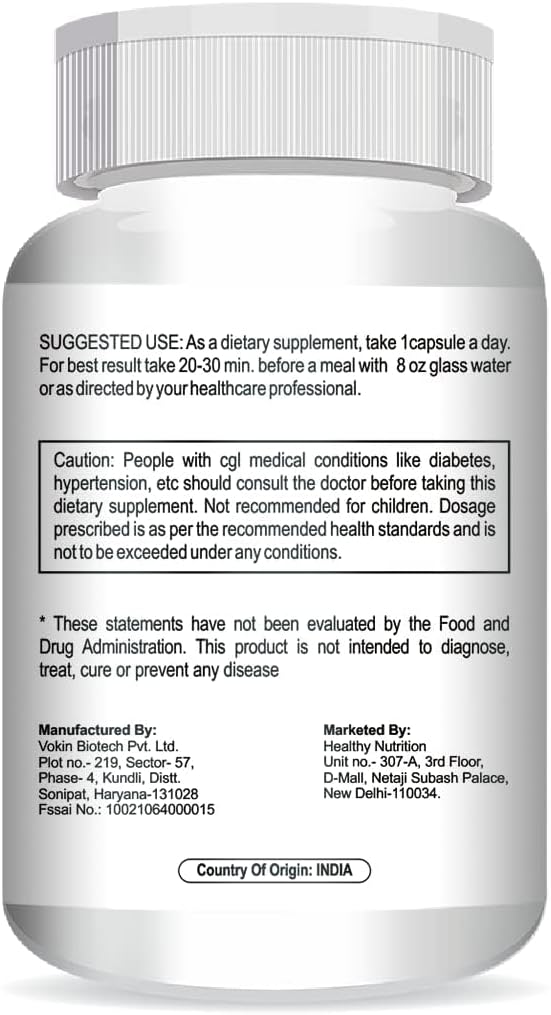 Non-GMO Gluten Free 500mg Niacin (Vitamin B3) Capsules - 60 Vegetarian Capsules