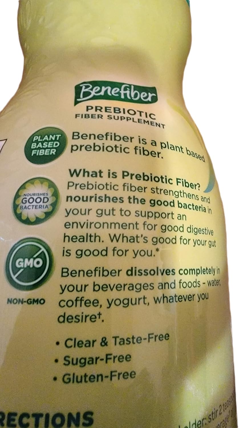 Non-GMO Plant Based Fiber Supplement Powder for Digestive Health - Unflavored Prebiotic Benefiber Alternative - 28.9 oz /820g