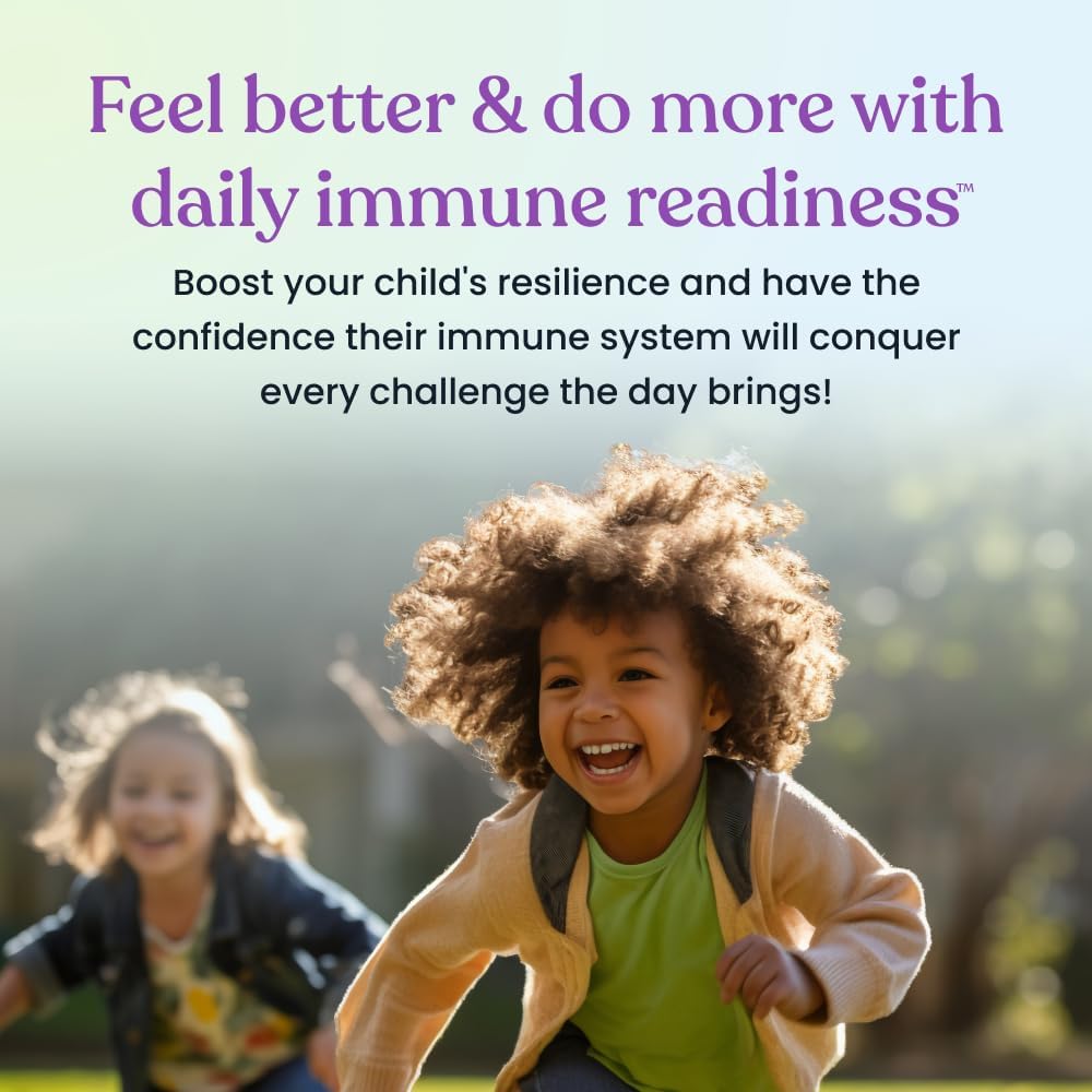 Non-GMO Vegan Kids Gummies with Immune-Boosting Beta Glucan, Elderberry, Vitamin C, D3, Zinc - Sugar Free Mixed Berry Flavor - 60 Gummies