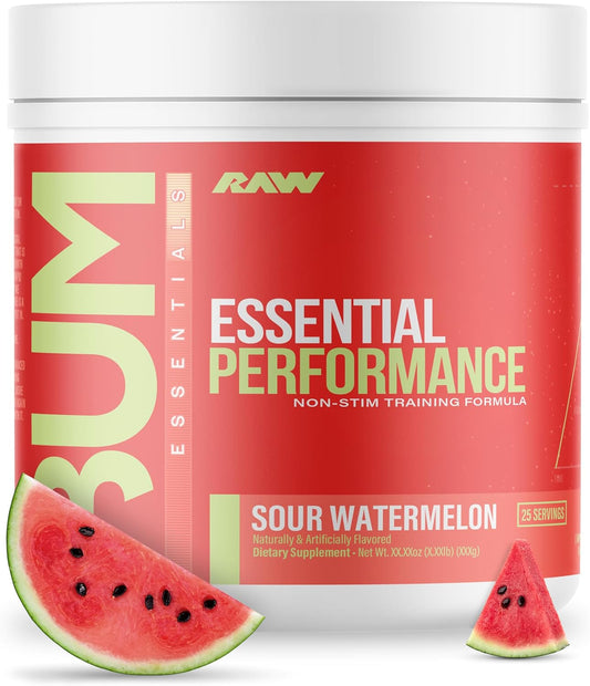 Non-Stimulant Pre-Workout Powder for Endurance, Strength, and Focus - Sour Watermelon Flavor with Creatine Monohydrate, L-Citrulline, and Beta Alanine