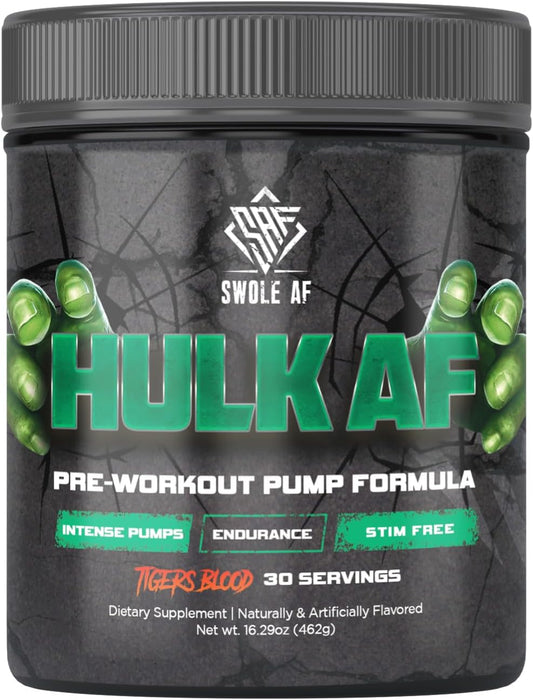 Non-Stimulant Pre-Workout Pump Formula for Improved Circulation, Endurance, and Muscle Power Output - Dietary Supplement for Faster Recovery and Bigger Gains