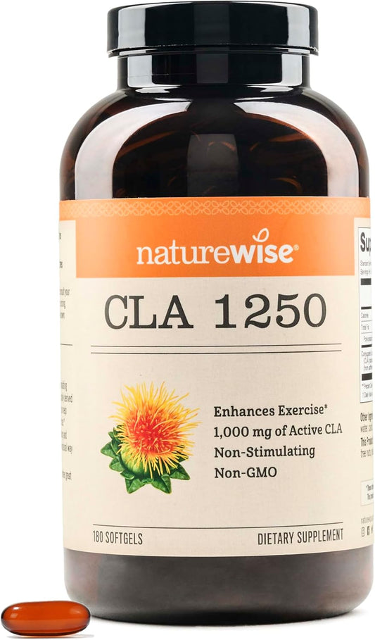 Non-Stimulating CLA Supplement for Women and Men - Supports Healthy Weight and Fitness Goals - Non-GMO, Gluten Free - 180 Softgels [2-Month Supply]