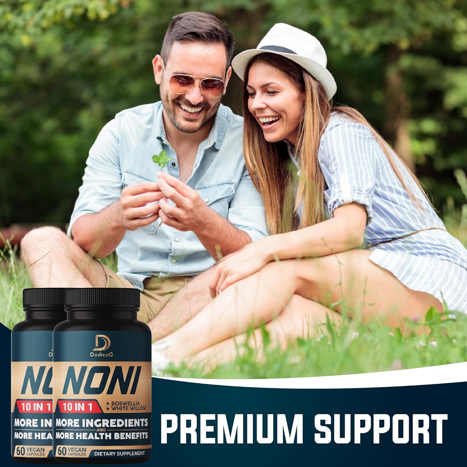 Noni Capsules 10-in-1 with Elderberry, Boswellia, Turmeric, Ginger - 4 Month Supply for Muscle, Joint, Digestive & Immune Support - 120 Vegan Capsules - Non-GMO & Gluten-Free