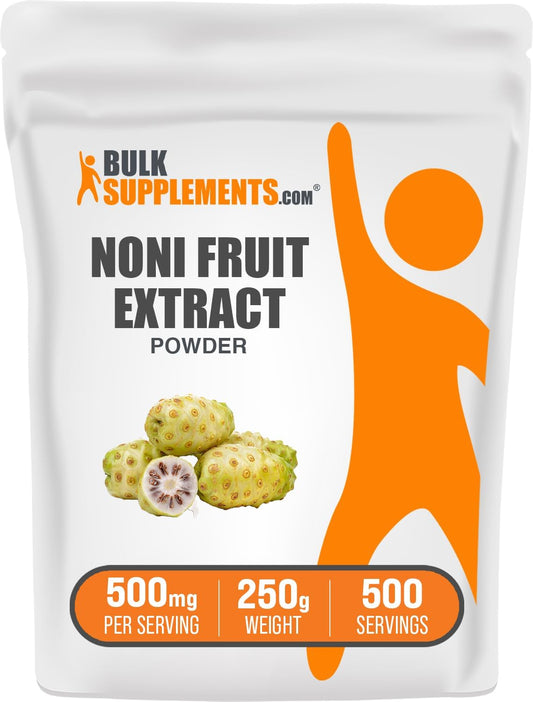 Noni Fruit Extract Powder - Pure Noni Fruit Supplement, 500mg Superfood - Gluten Free, 250g (8.8 oz) - Bulk Powder Pack