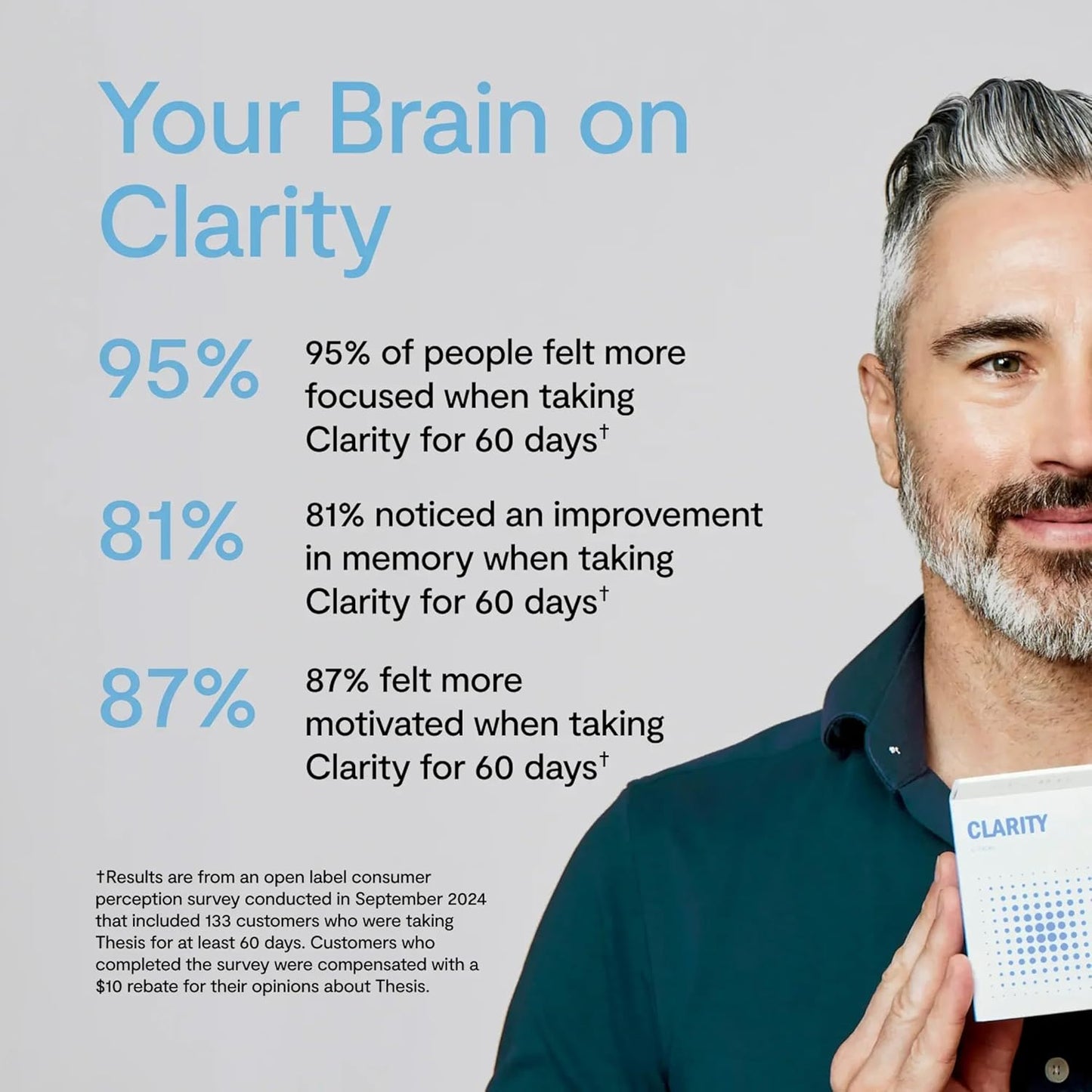 Nootropic Focus Supplements with Lion's Mane & Alpha GPC - Brain Support for Enhanced Clarity & Concentration (12 Servings)