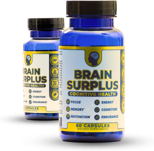 Nootropic Supplement for Memory, Focus, Energy with Lions Mane, Ginkgo Biloba, Alpha GPC, Vitamin B12 - Non GMO, Vegan, Gluten Free