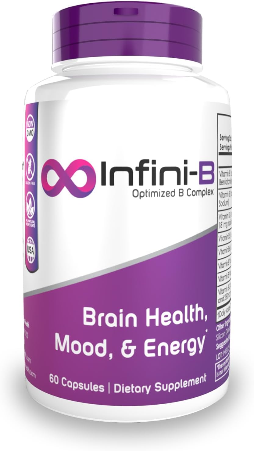 Nootropics Depot Infini-B Advanced B-Complex Capsules for Enhanced Cognitive and Metabolic Support