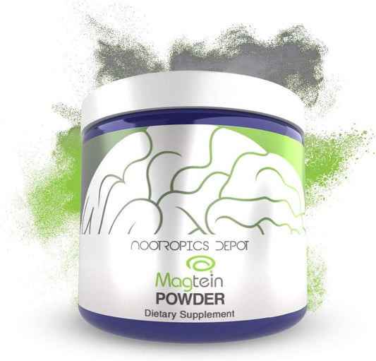 Nootropics Depot Magtein Magnesium L-Threonate Powder 120g | Supports Cognitive Function & Heart Health | Natural Mineral Supplement for Mitochondrial Function