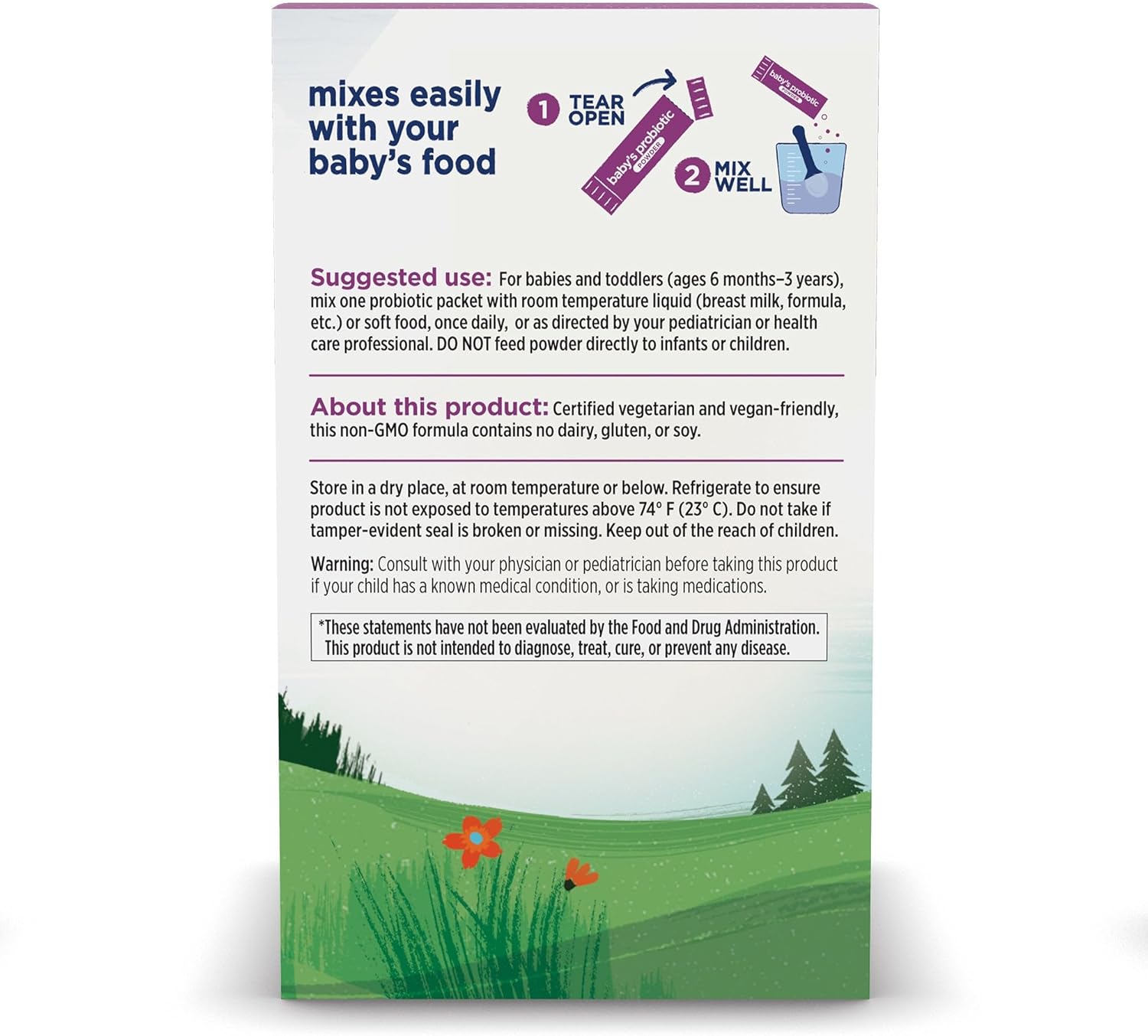 Nordic Naturals Baby Probiotic Powder - Unflavored, 30 Packets, 4 Billion CFU - Digestive & Immune Support for Babies & Toddlers