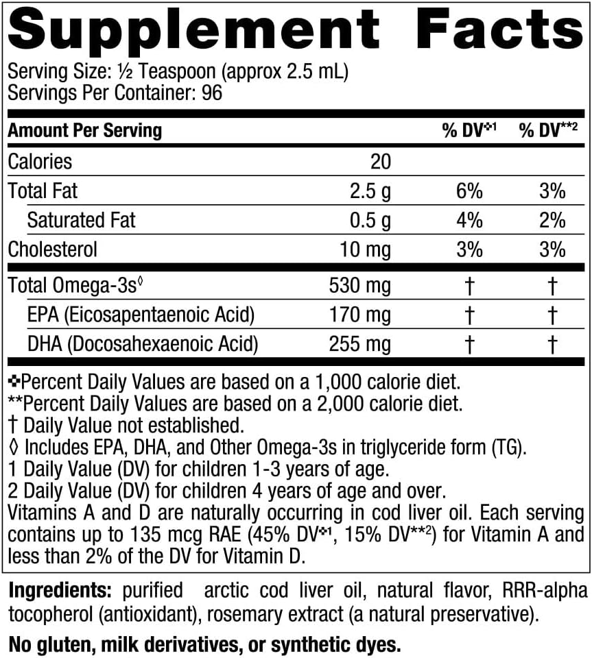 Nordic Naturals Children’s DHA Strawberry 8 oz - 530mg Omega-3 EPA & DHA for Kids - Brain Development - Non-GMO - 96 Servings