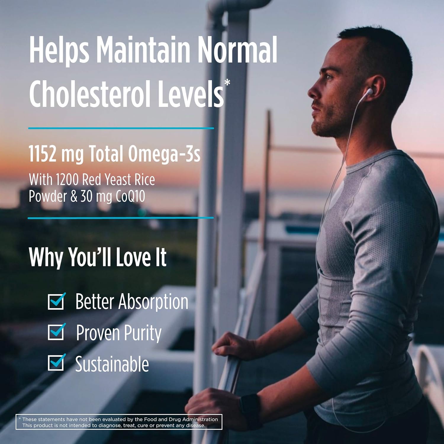 Nordic Naturals Cholesterol Omega LDL Soft Gels - Lemon Flavored with Red Yeast Rice & CoQ10 - Supports Healthy Cholesterol Levels and Antioxidant Defense - Non-GMO - 20 Servings