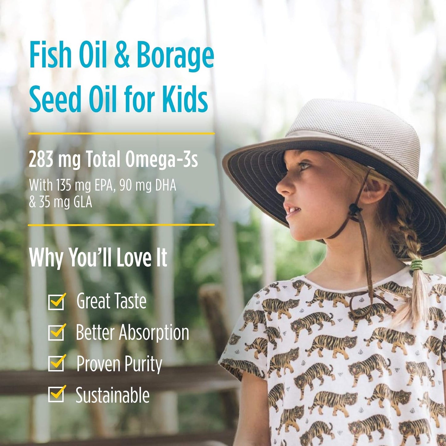 Nordic Naturals Complete Omega Jr. Lemon Soft Gels - 180 Mini, 283 mg Omega-3s, 35 mg GLA, Healthy Cognition, Nervous System - Non-GMO, 90 Servings