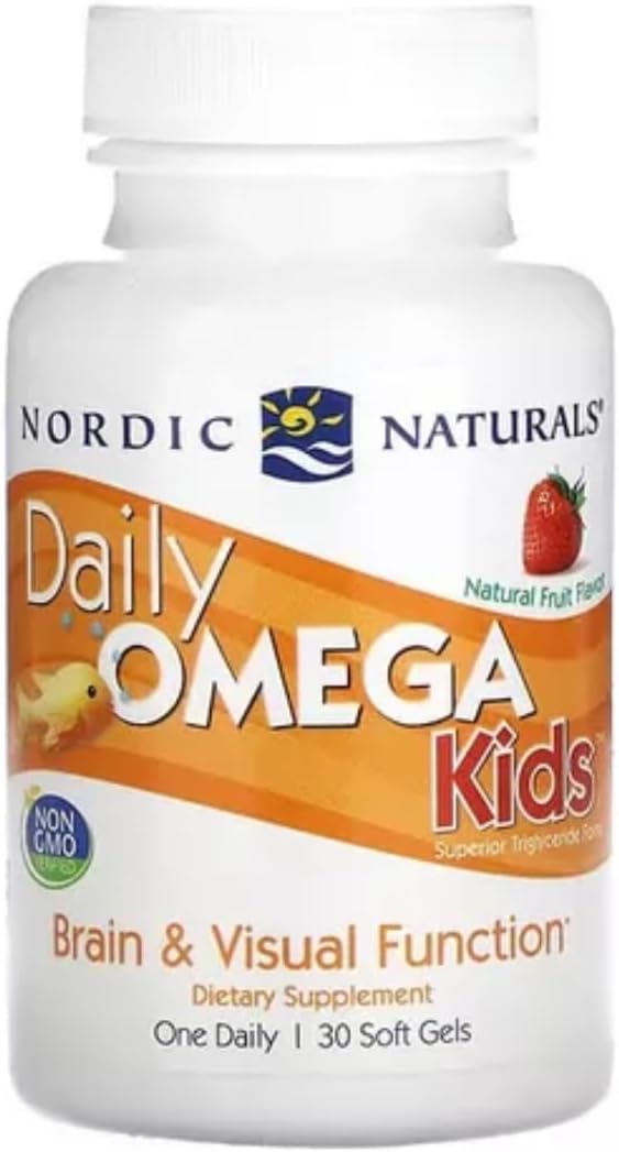Nordic Naturals Daily Omega Kids Soft Gels for Heart Health - 30 Count