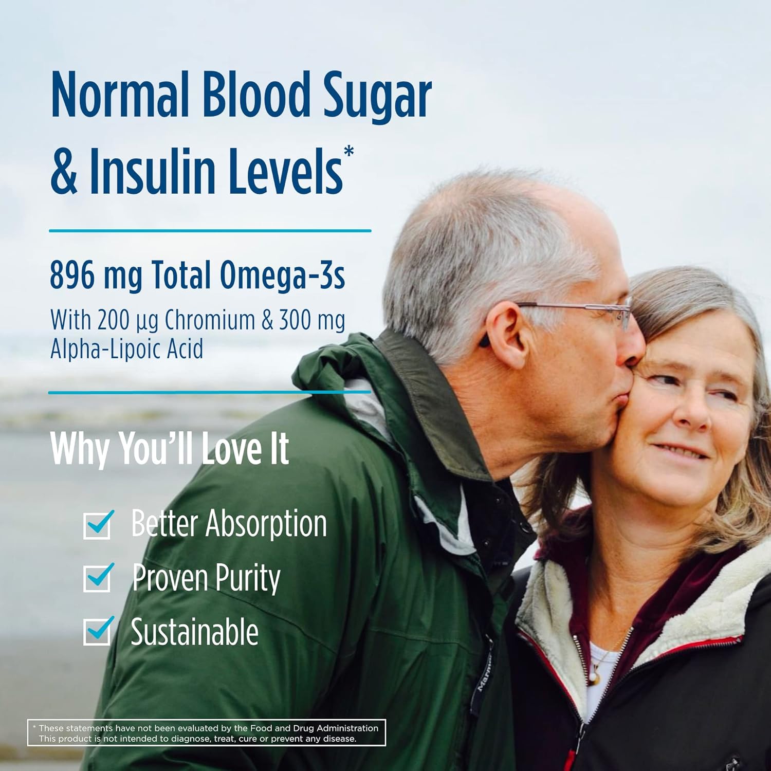 Nordic Naturals Omega Blood Sugar Soft Gels - Lemon Flavor - 60 Count - Supports Metabolism with Omega-3, Alpha-Lipoic Acid, and Chromium - Non-GMO - 30 Servings