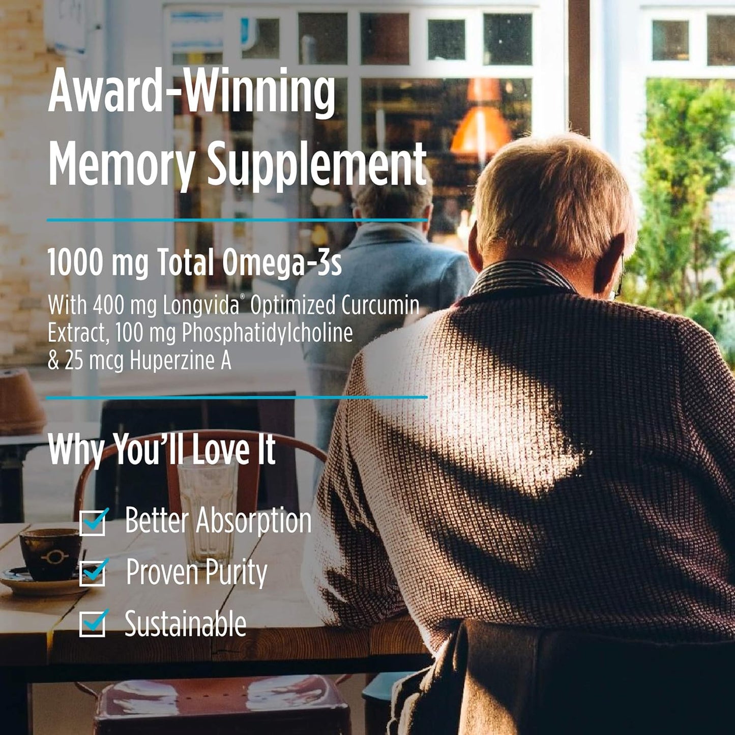 Nordic Naturals Omega Memory Soft Gels: 1000mg Omega-3 + 400mg Curcumin for Memory & Cognition - 30 Servings