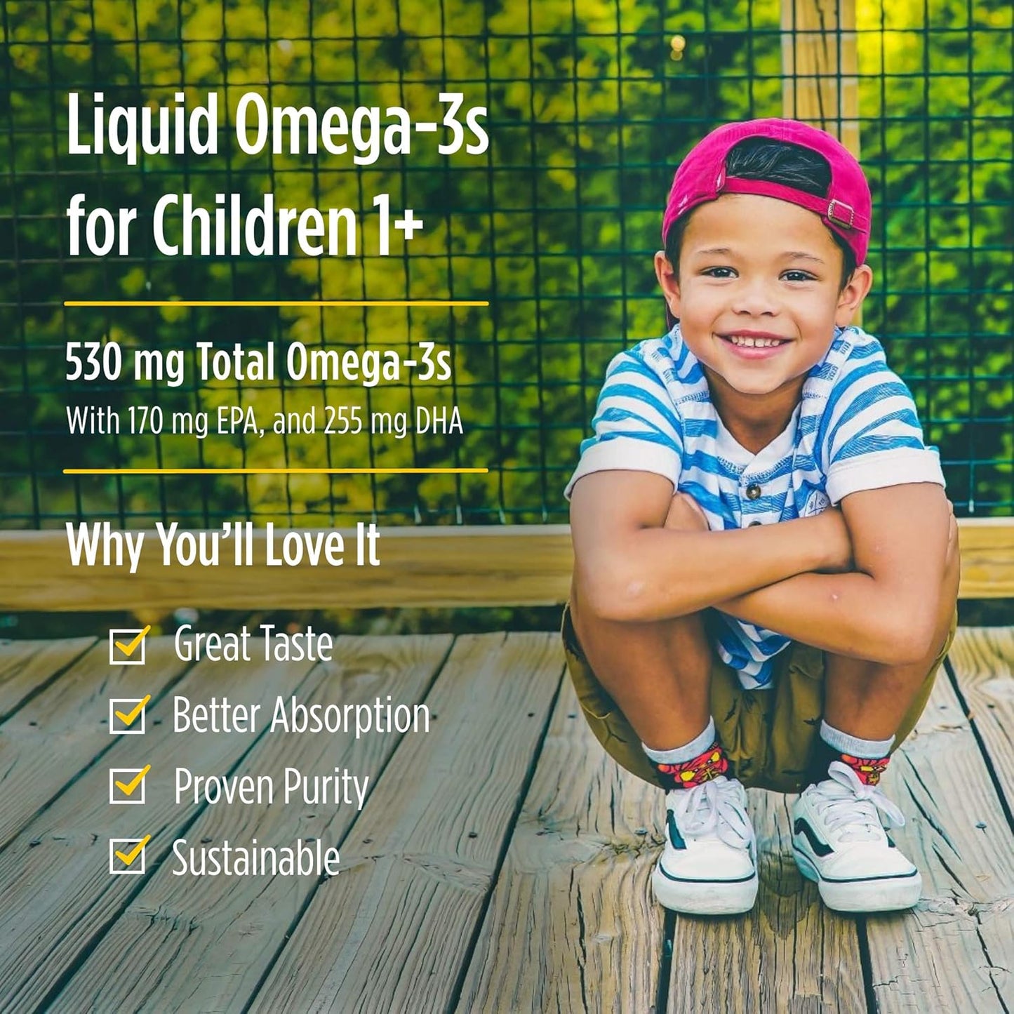 Nordic Naturals Pro DHA Junior Strawberry - 4 oz - 530mg Omega-3s EPA & DHA - Brain & Visual Development - Non-GMO - 48 Servings