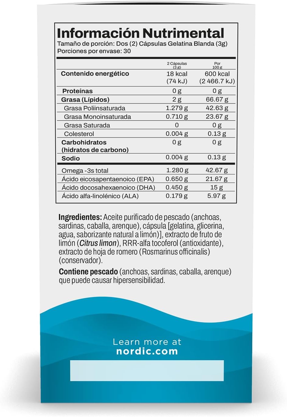 Nordic Naturals Ultimate Omega 1280 Mg Softgels, 60 Count - Fish Oil Supplement with EPA & DHA Omega-3 Fatty Acids