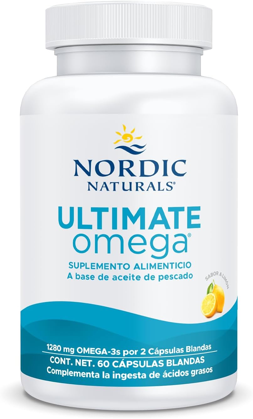 Nordic Naturals Ultimate Omega 1280 Mg Softgels, 60 Count - Fish Oil Supplement with EPA & DHA Omega-3 Fatty Acids