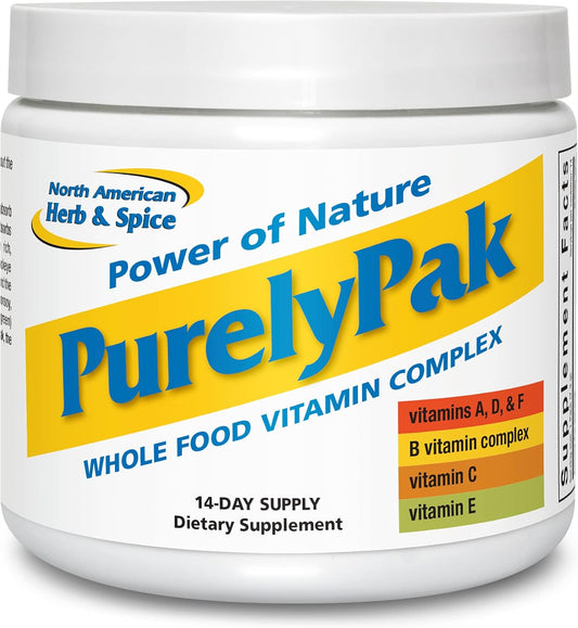 NORTH AMERICAN HERB & SPICE Purely Pak Whole Food Vitamin Supplement Plan - 14-Day Supply - Vitamin A, B, C, D, E & Omega 3-6-9 - Non-GMO