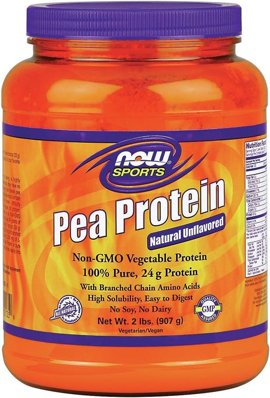 Now Foods 100% Pure Pea Protein Powder - 4 Pound Value Pack