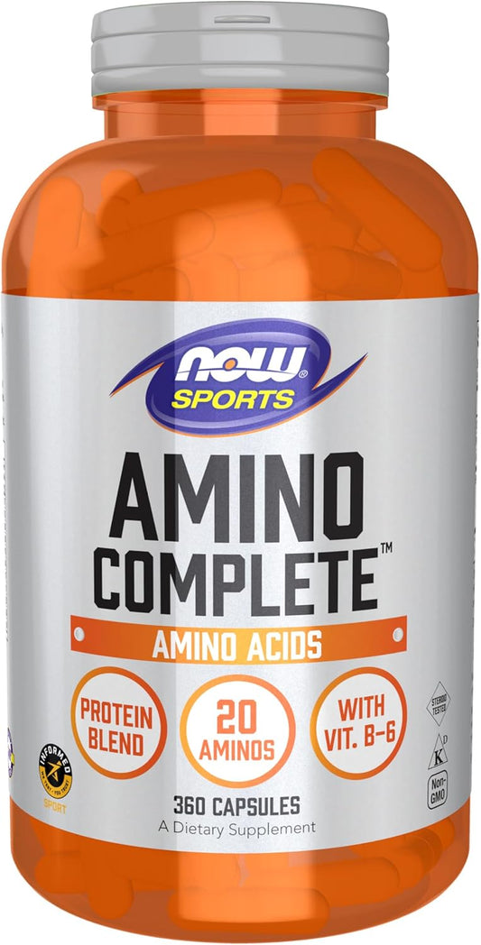 Now Foods Amino Complete 360 Count x 2 - Essential Amino Acid Supplement