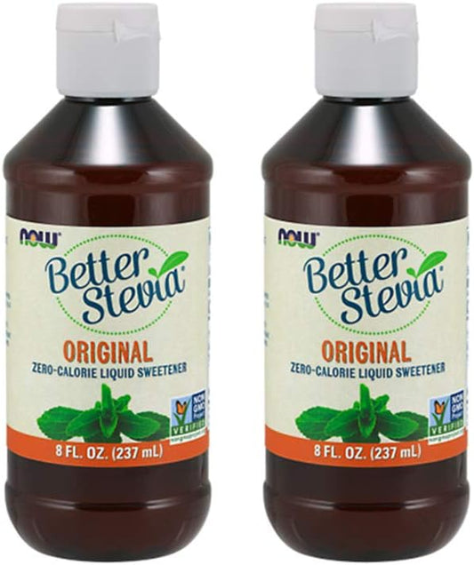Now Foods Better Stevia Original Liquid Extract - 16 Ounces Total (2 Pack)